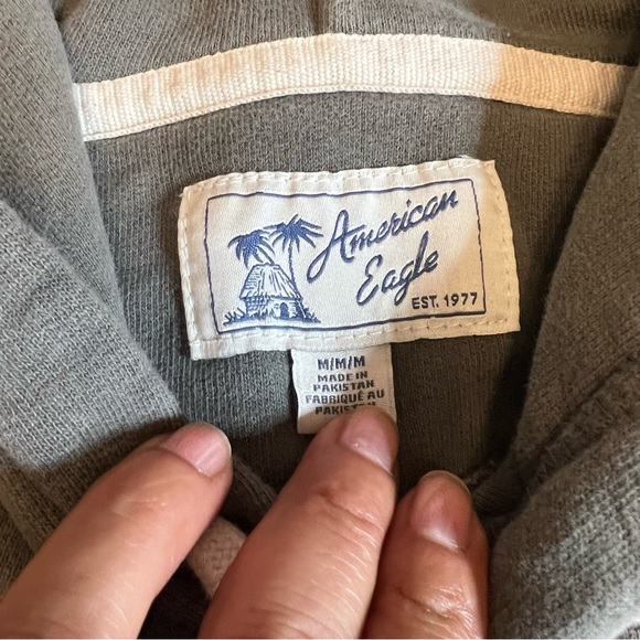 American Eagle Outfitters Gray Medium California Sweat Shirt Youth Hoodie - Picture 8 of 11